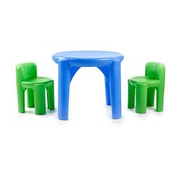 Mesa e 2 Cadeiras, Little Tikes, Verde e Azul
