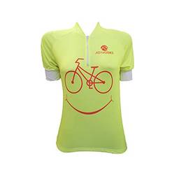 Camisa Ciclismo Fit Smile - Amarelo Fluor P (M)