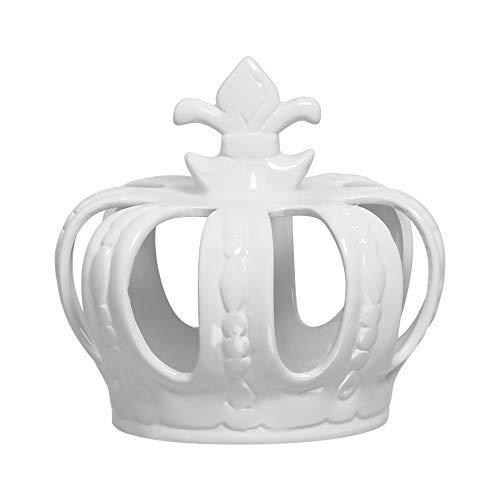 Coroa Para Enfeite Media Ceramicas Pegorin Branco No Voltagev