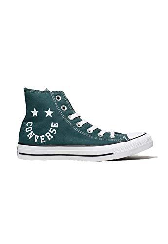 Tênis Converse Chuck Taylor All Star Smile Verde Escuro/Preto/Branco Feminino Branco 37