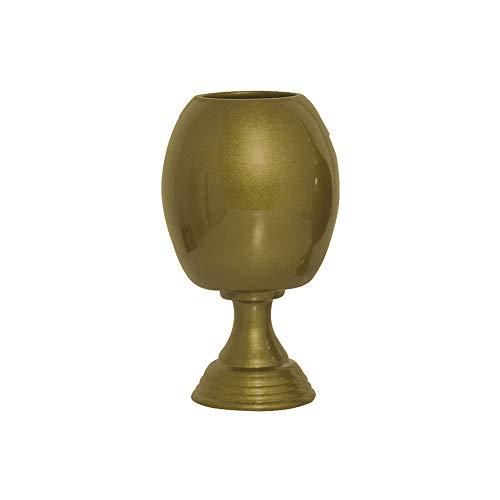 Vaso Taça Veneza Peq Ceramicas Pegorin Bronze Pequeno