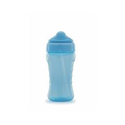 Copo Antivazamento com Canudo, Adoleta Bebê, Azul Bebê
