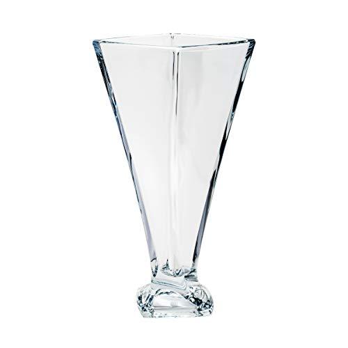 Vaso de Vidro Sodo-Cálcico com Titânio Quadro Rojemac Transparente Cristal