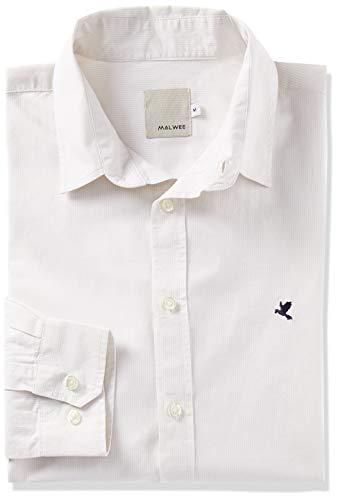 Camisa Manga Longa, Malwee, Masculino, Off White, P