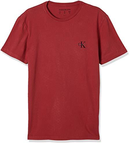 Camiseta Mirror Manga Curta, Calvin Klein, Masculino, Vermelho, GGG