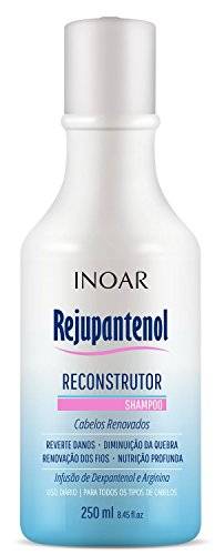Shampoo Rejupantenol com Dexpantenol 250 ml, Inoar, Transparente