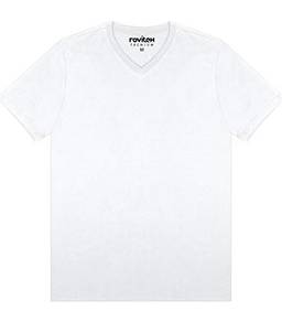 Camiseta decote V, Rovitex, Masculino, Branco, G