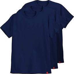 Kit 3 Camisetas Azul Marinho Lisas Camisas Sem Estampa Ultra Skull P