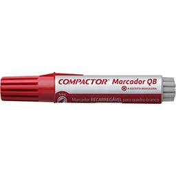 Pincel Quadro, Compactor 01600-VM, Vermelho, Pacote de 12