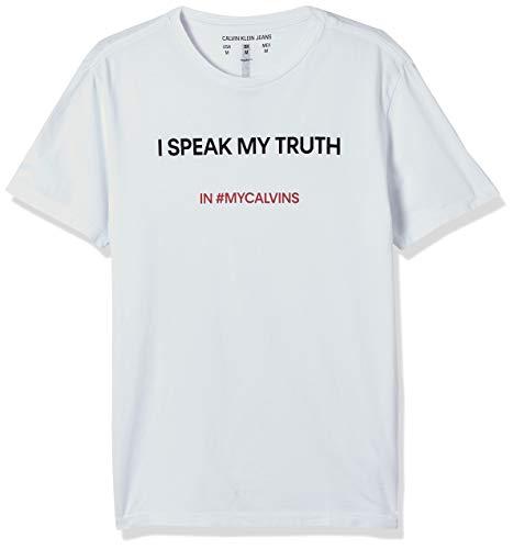 Camiseta I Speak My Truth, Calvin Klein, Masculino, Branco, G