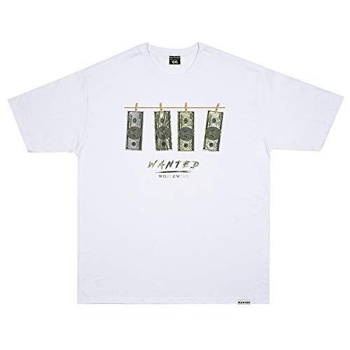 Camiseta Wanted - Dollar Branco Cor:Branco;Tamanho:XG
