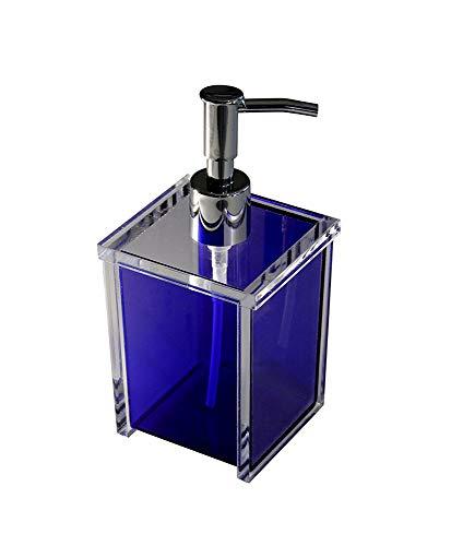 Porta Sabonete Liquido Quadrado Formacril Azul Base