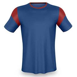 AX Esportes Camisa para Futebol , Royal/Vermelho, 10