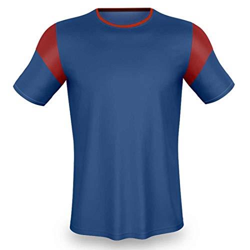 AX Esportes Camisa para Futebol , Royal/Vermelho, 10