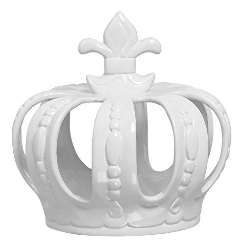 Coroa Para Enfeite Grande Ceramicas Pegorin Branco No Voltagev