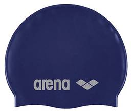 Arena Touca Classic Silicone, Azul Denim/ Prata