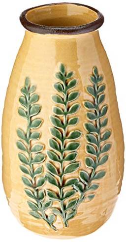 Greek Vaso 20cm Ceramica Amar/verd Cn Gs Internacional Único