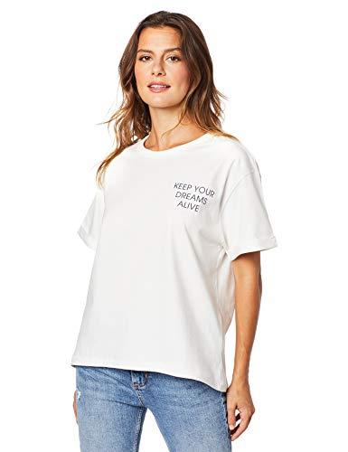 Camiseta Comfort, Colcci, Feminino, Branco Amarelado (Off Shell), M