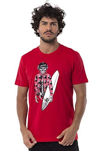 Camiseta Surfer,Long Island,Masculino,Vermelho,P
