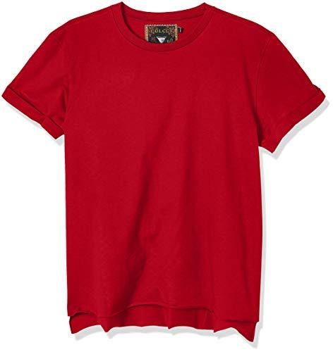 Camiseta Lisa, Colcci, Feminino, Vermelho (Vermelho Philly), PP