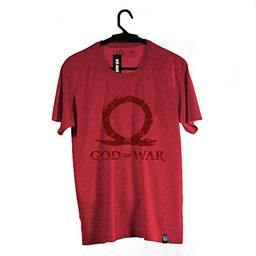 Camiseta Logo, God of War, Adulto Unissex, Vermelho, PP