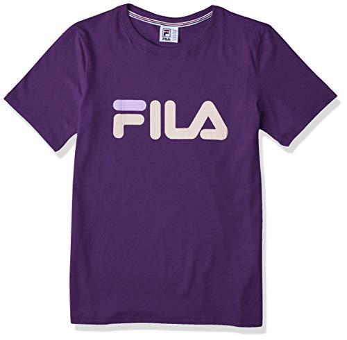 Camiseta Basic Letter, Fila, Feminino, Uva/Rose Nude, P