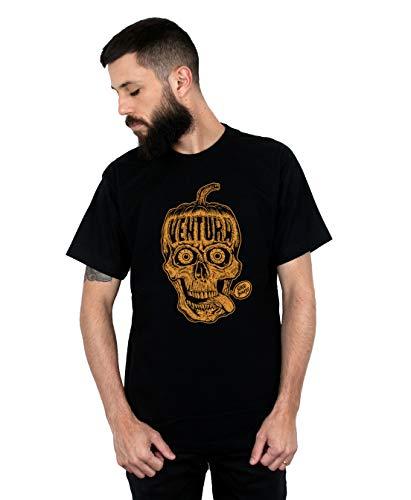 Camiseta Pumpkin Skull, Ventura, Masculino, Preto, GG