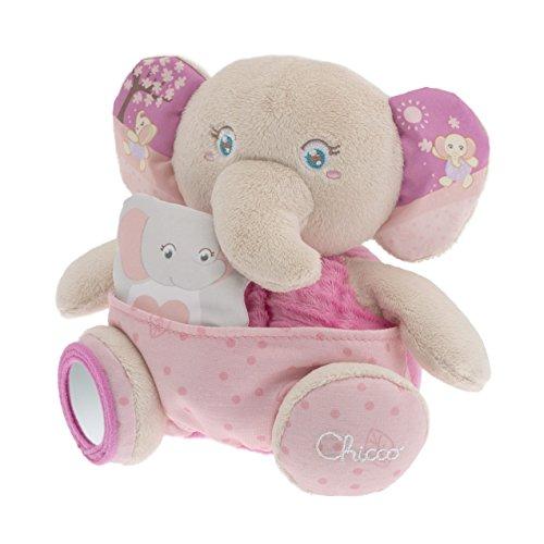 Mamãe Elefante Soft Cuddles, Chicco, Rosa