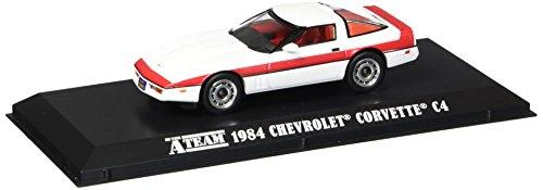 1984 Chevrolet Corvette C4 the A-Team 1/43 Greenlight Branco