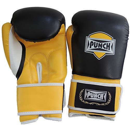 Luva De Boxe Importada 10 Onças Punch Unissex 10 Amarela