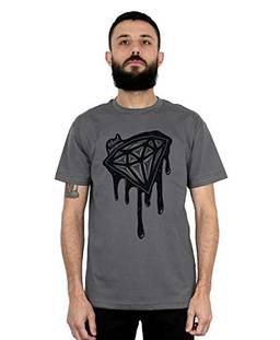 Camiseta Shine Diamond, Bleed American, Masculino, Chumbo, M