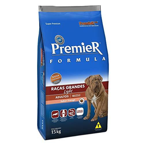 Ração Premier Fórmula para Cães Adultos de Raças Grandes Sabor Frango Light, 15kg Premier Pet Raça Adulto,