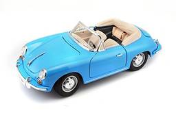 1961 Porsche 356B Cabriolet 1/18 Infantil Burago Azul