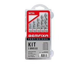 Kit De 5 Peças Broca Para Metal Bemfixa
