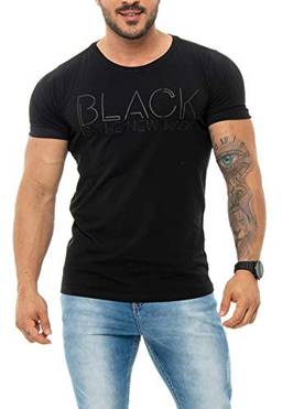 Red Feather Camiseta Black is the New Hack Masculino, GG, Preto