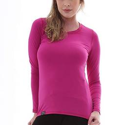 Camiseta UV Protection Feminina UV50+ Tecido Ice Dry Fit Secagem Rápida – GG Rosa