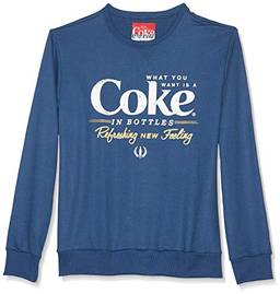 Coca-Cola Jeans, Moletom Estampado, Masculino, Azul Moondust, G