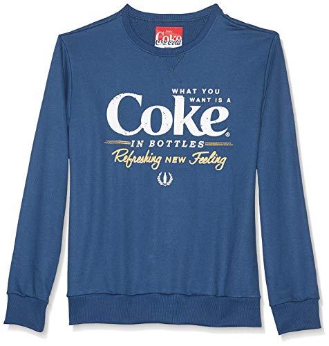 Coca-Cola Jeans, Moletom Estampado, Masculino, Azul Moondust, M