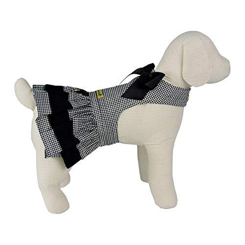 Vestido Mini Pied Bonito pra Cachorro para Cães Preto - Tamanho GG