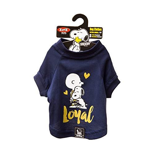 Camiseta Snoopy Charlie Zooz Pets para Cães Loyal Azul - Tamanho P