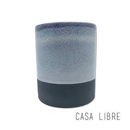 Cachepot Lylac em Ceramica CASA LIBRE Cinza Claro Grande