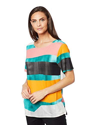 Camiseta Boy, Forum, Feminino, Multicolorido (Amarelo/verde/off/rosa), G
