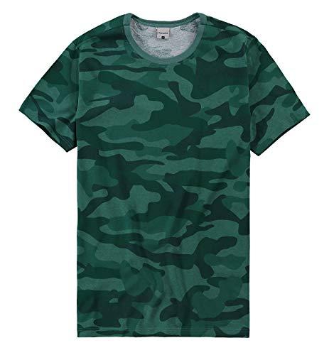 Camiseta Slim Estampada, Malwee, Masculino, Verde, PP