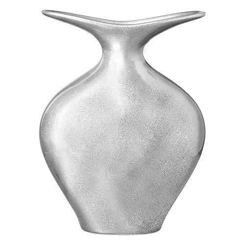Vaso Florença Medio Ceramicas Pegorin Prata No Voltagev