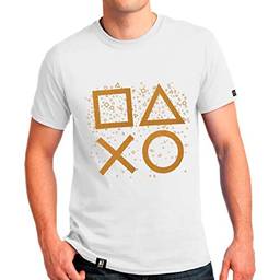 Camiseta Days of Playstation, Banana Geek, Adulto Unissex, Branco, XG
