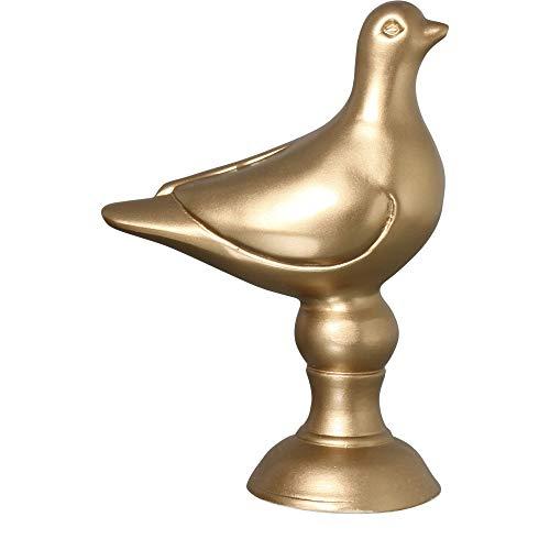 Pombinha No Pedestal Ceramicas Pegorin Golden Brown
