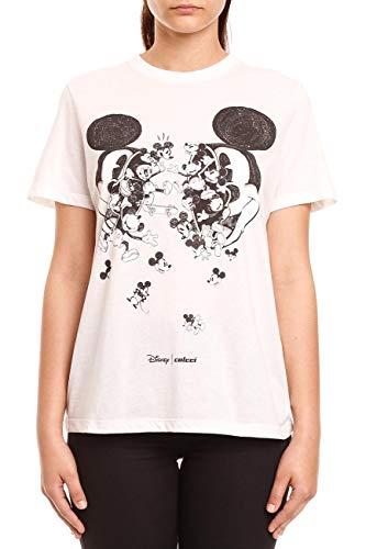 Colcci Camiseta Estampa Esclusiva do Mickey Feminino, Tam P, Branco (Off Shell)