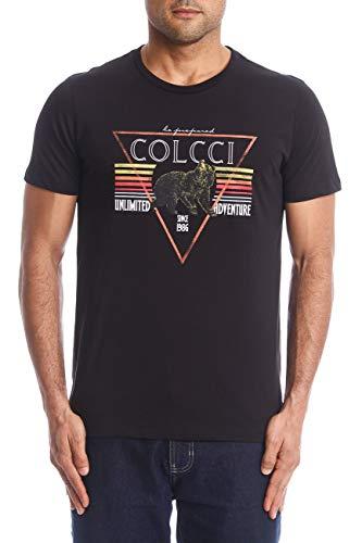 Colcci Camiseta Slim: Be Prepared, GG, Preto
