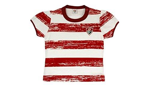 Camiseta Fluminense, Rêve D'or Sport, Meninas, Branco/Grená, 2