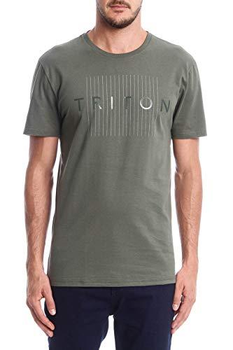 Triton Camiseta Malha Masculino, G, Verde